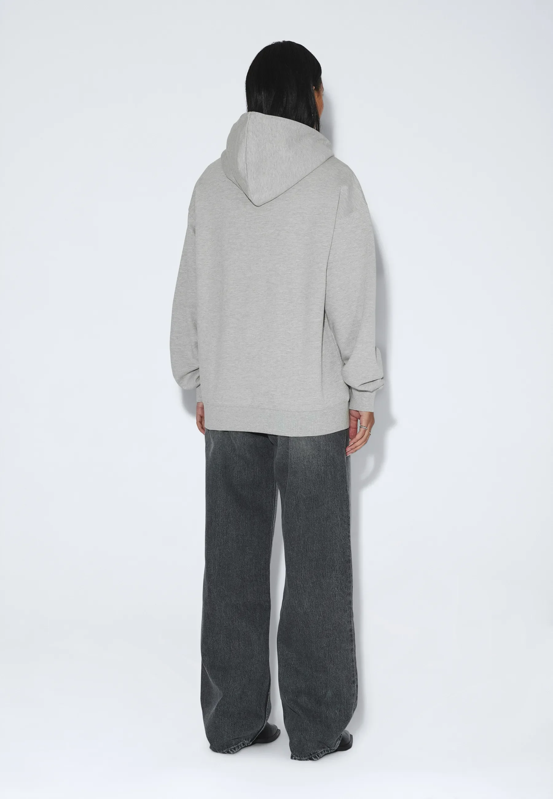 Aiden Zip Hoodie - Grey Melange Time - Image 8