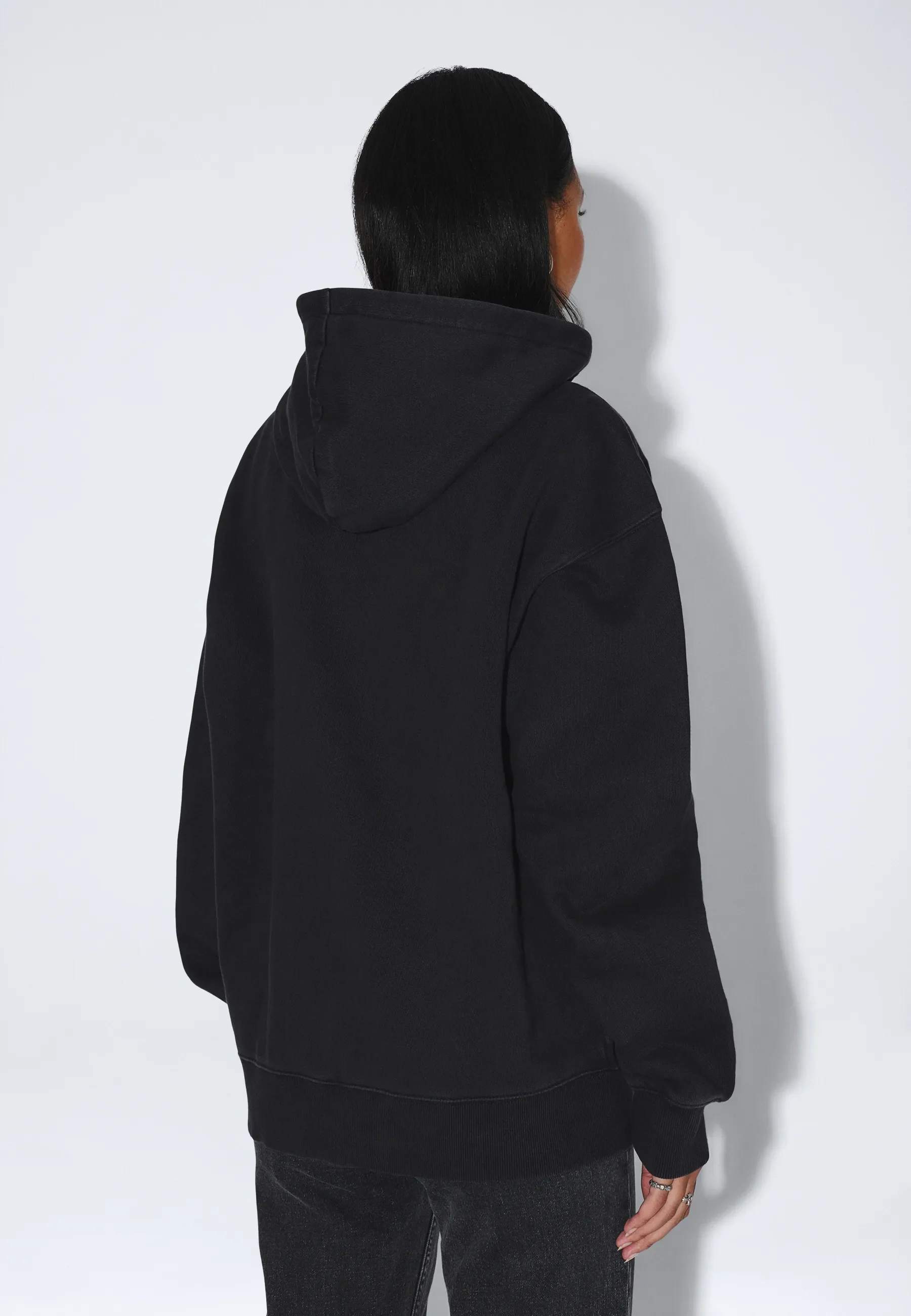 Aiden Zip Hoodie - Washed Black Patch - Image 16