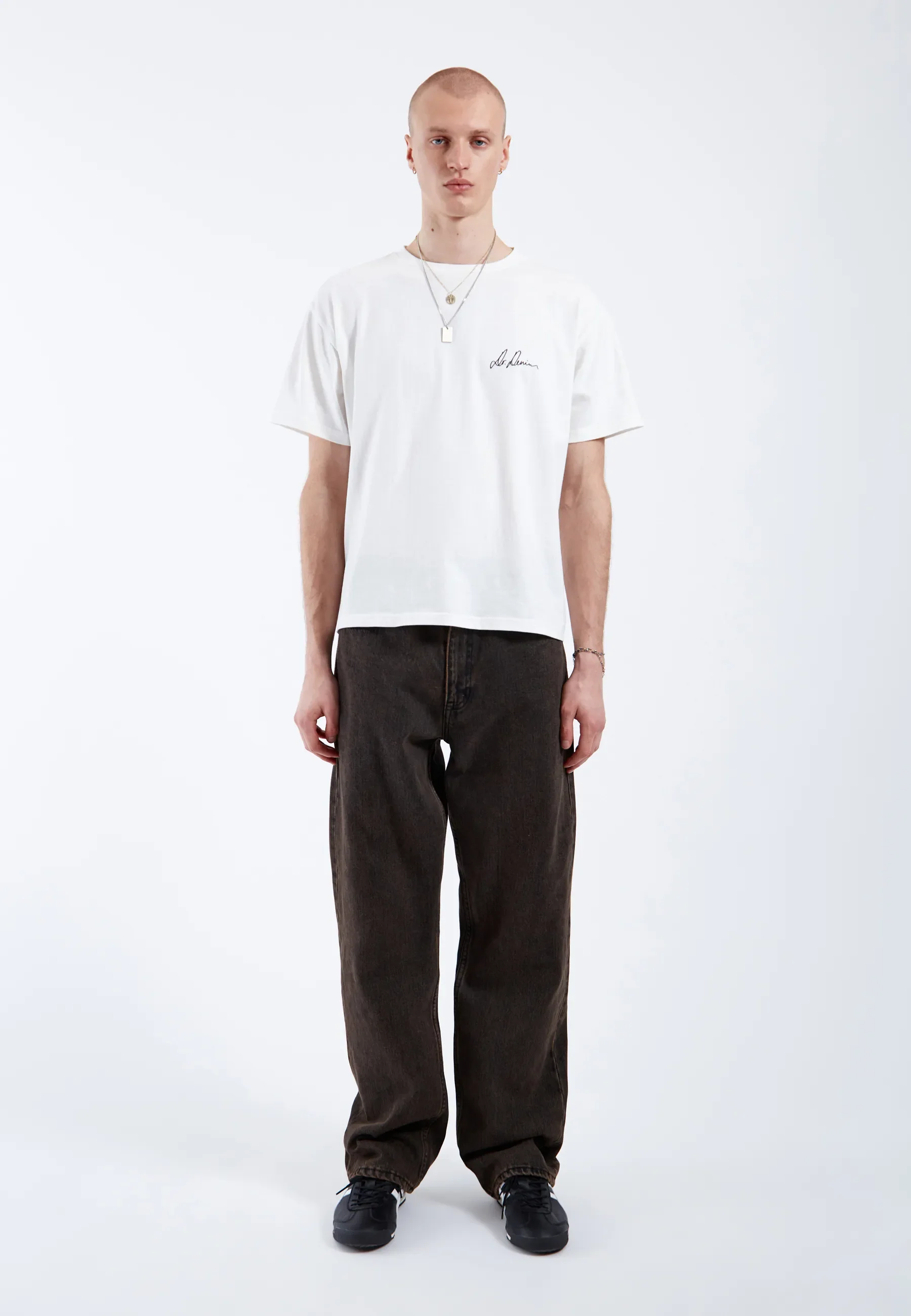 Bace Tee - Off White Small Script - Image 3