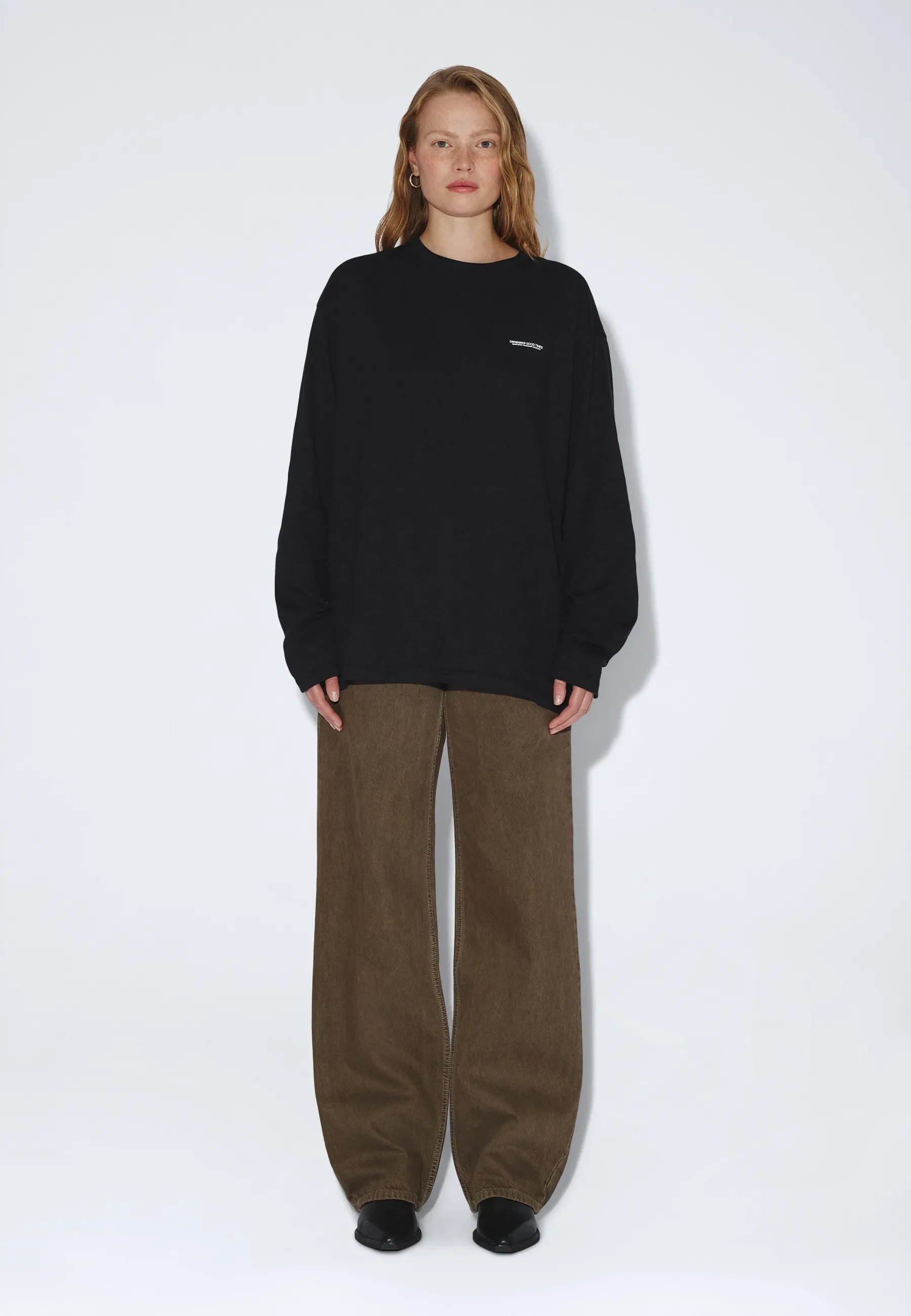 Caiden Long Sleeve - Black Circle Flower - Image 4