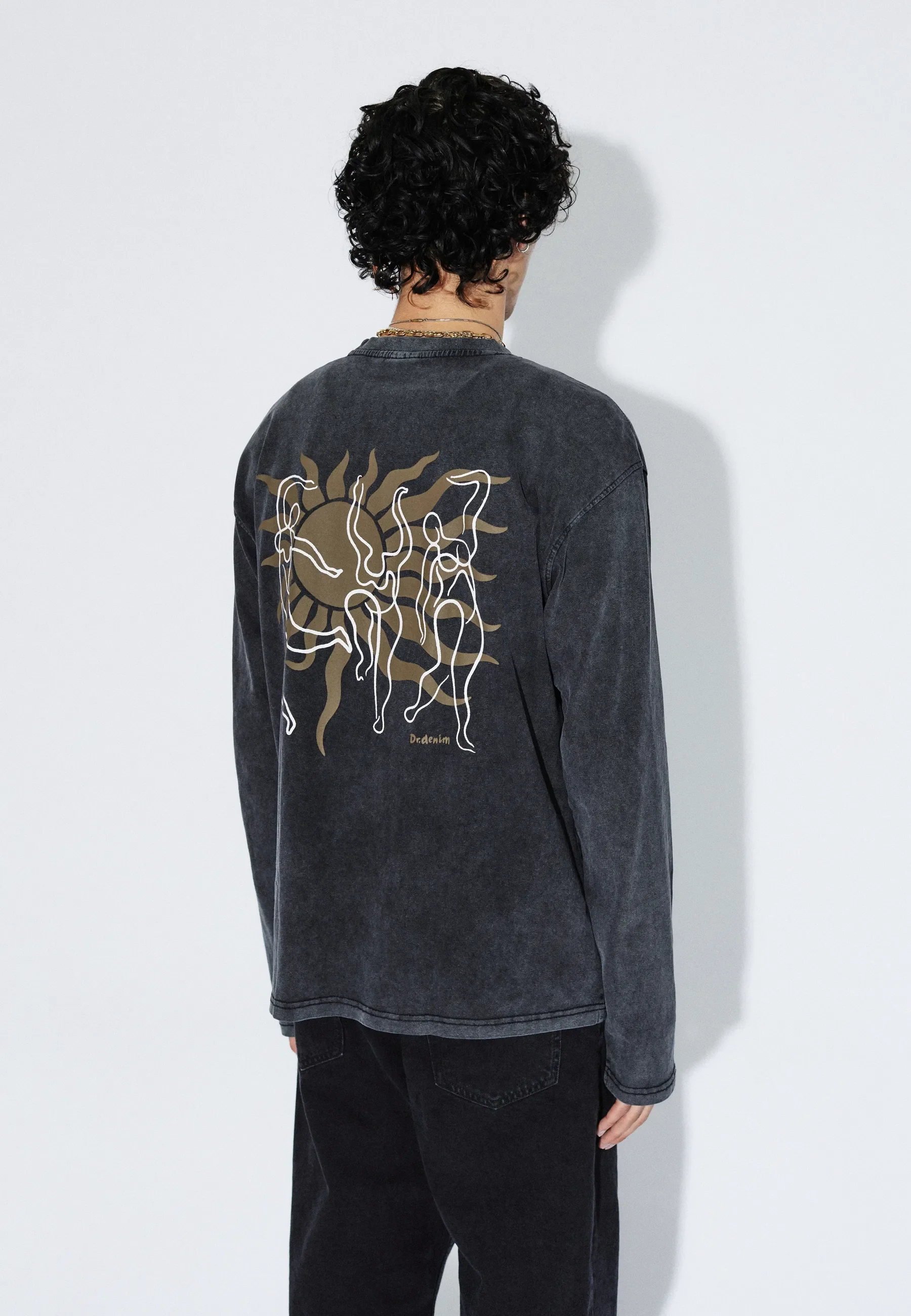 Caiden Long Sleeve - Washed Black Dance - Image 5