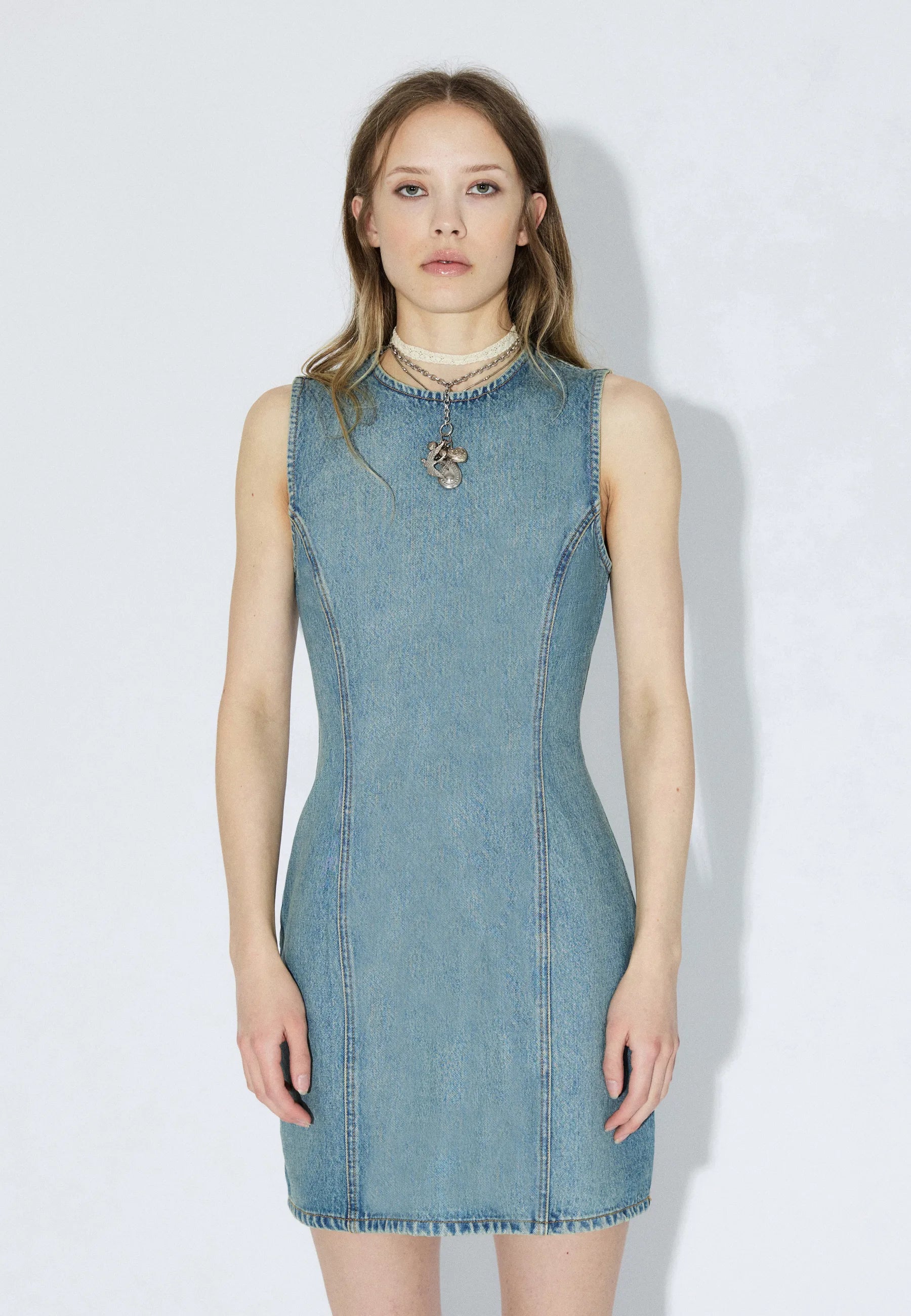 Calista Dress - Stream Sky Aged - Image 5