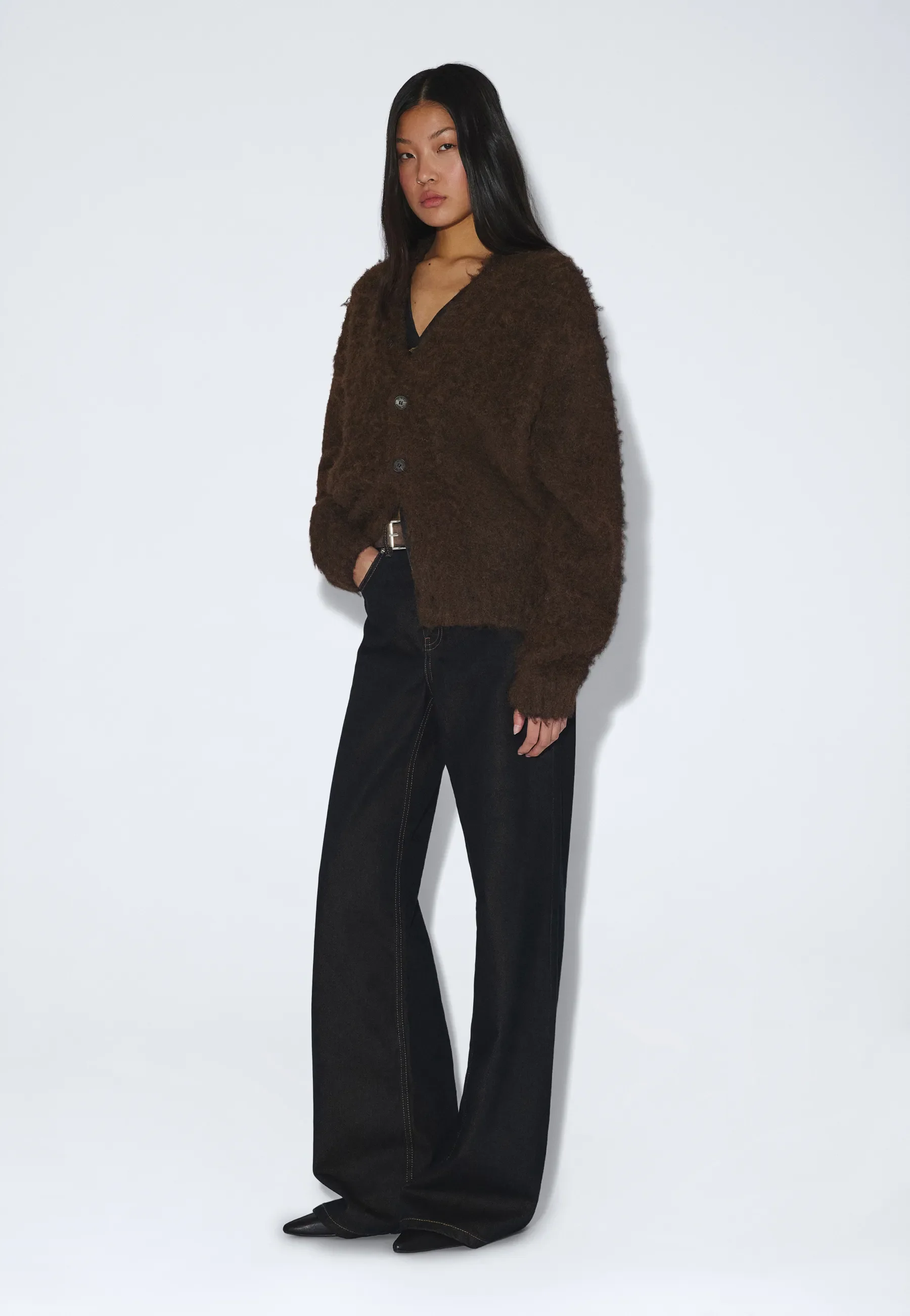 Dig F Cardigan - Brown - Image 6