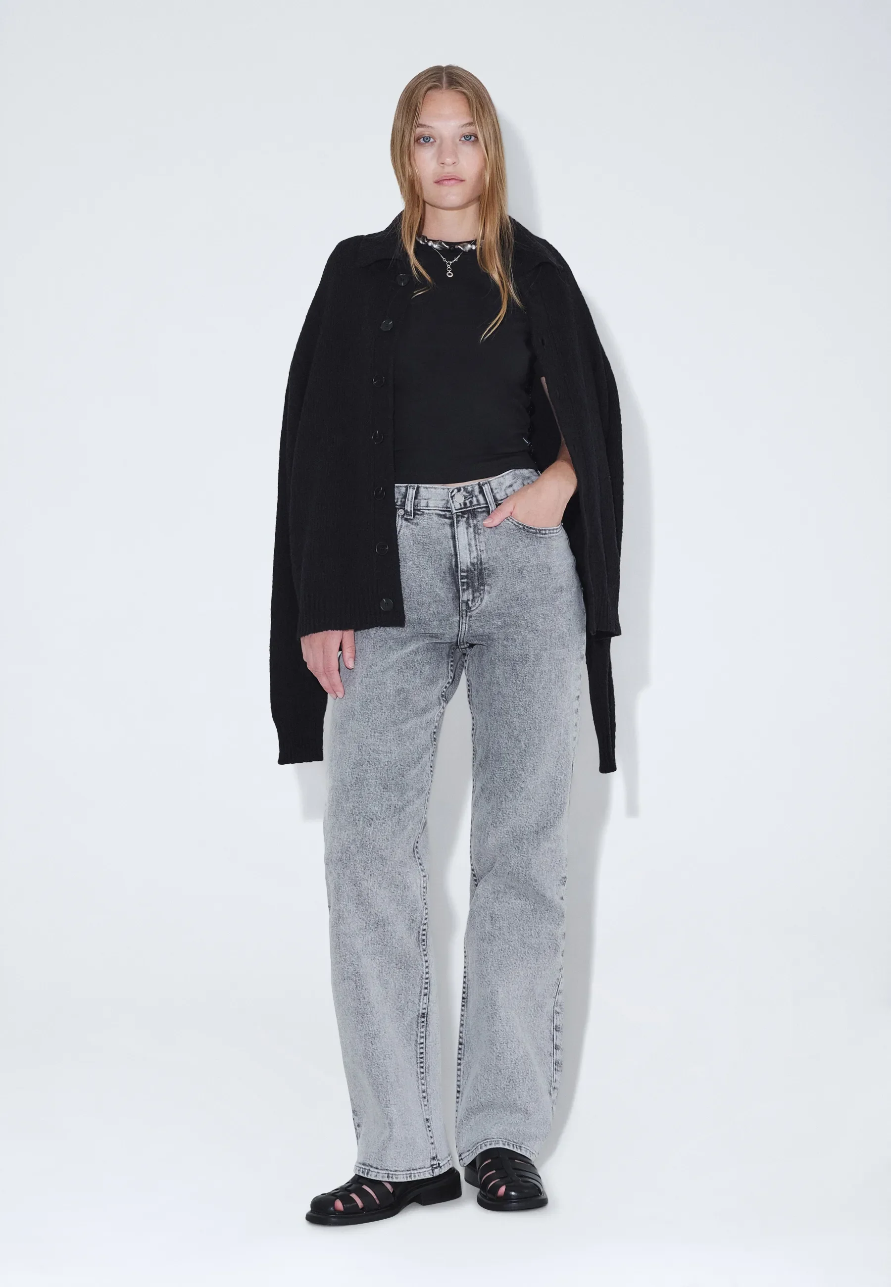 Echo High Straight - Tar Ash Grey