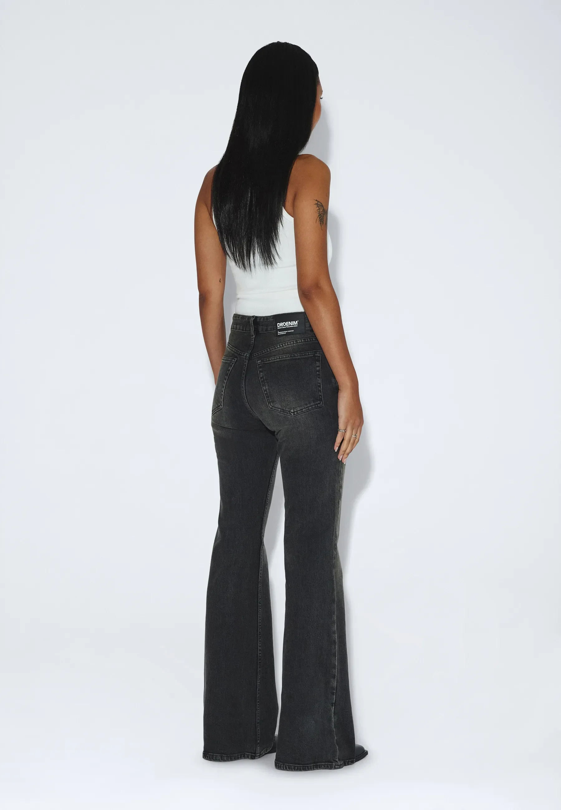 Elba Mid Bootcut - Tar Aged Black Fade - Image 4