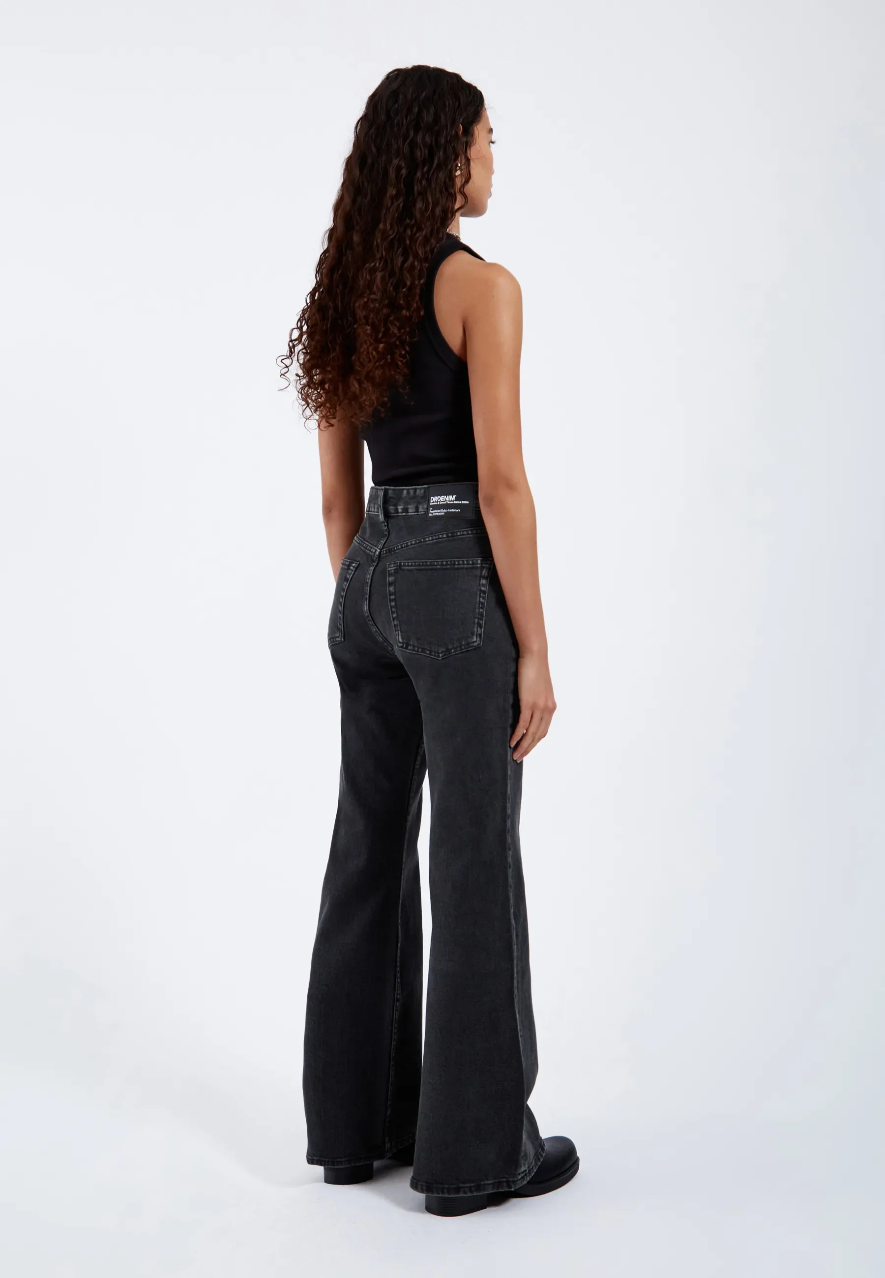 Elba Mid Bootcut - Tar Aged Black - Image 5