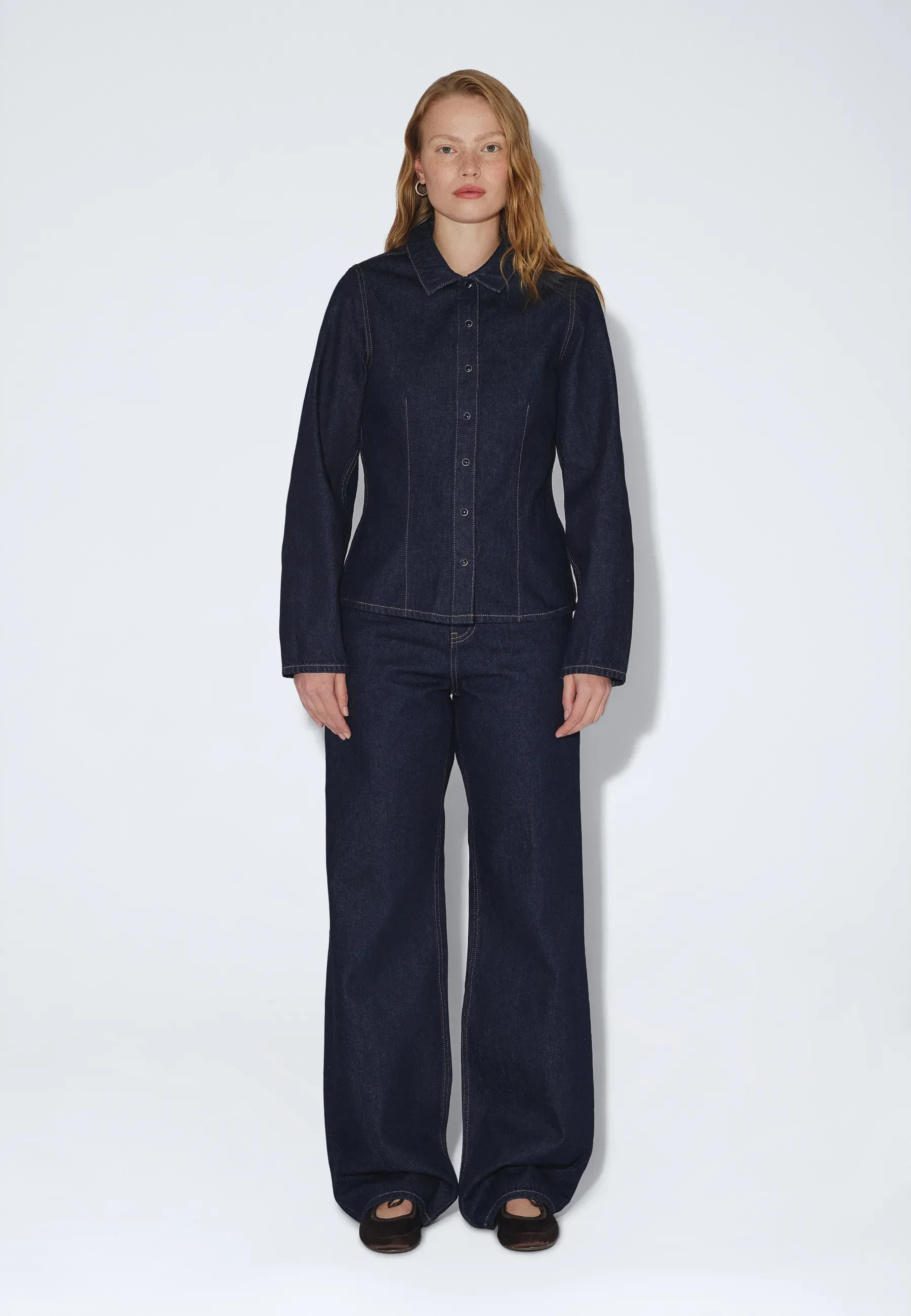 Ines Denim Shirt - Stream Rinse - Image 4
