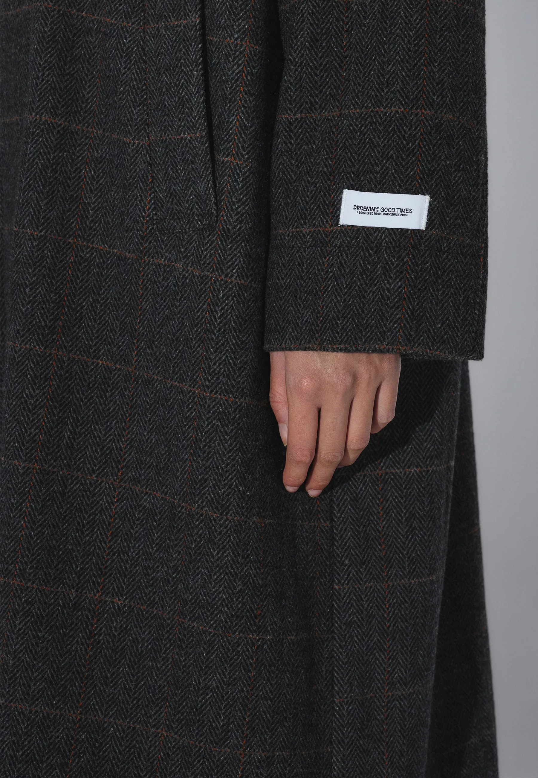 Jayden Coat - Grey Herringbone - Image 21