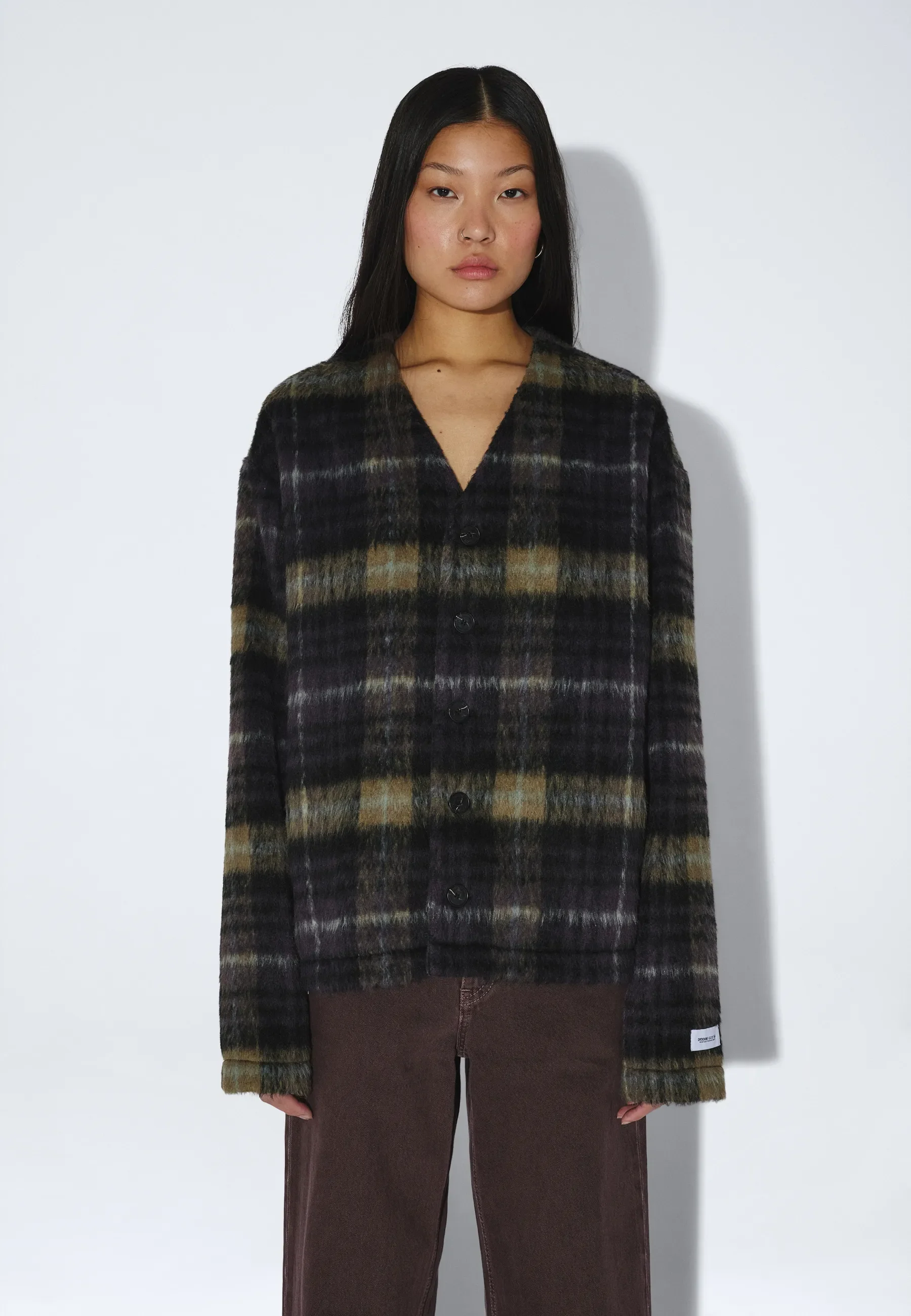 Julian Cardigan - Black Olive Check - Image 10