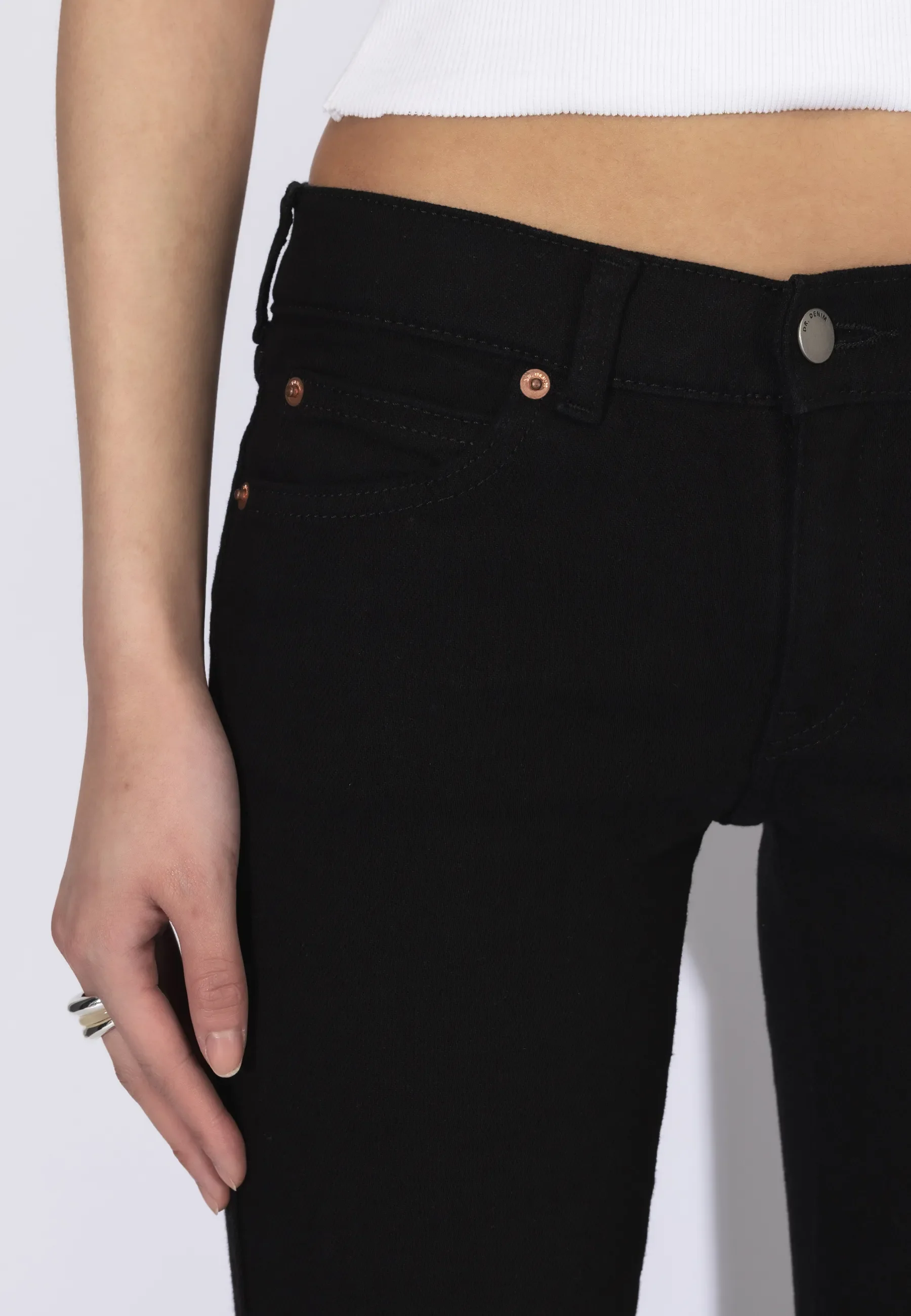 Kily Low Bootcut - Solid black - Image 6