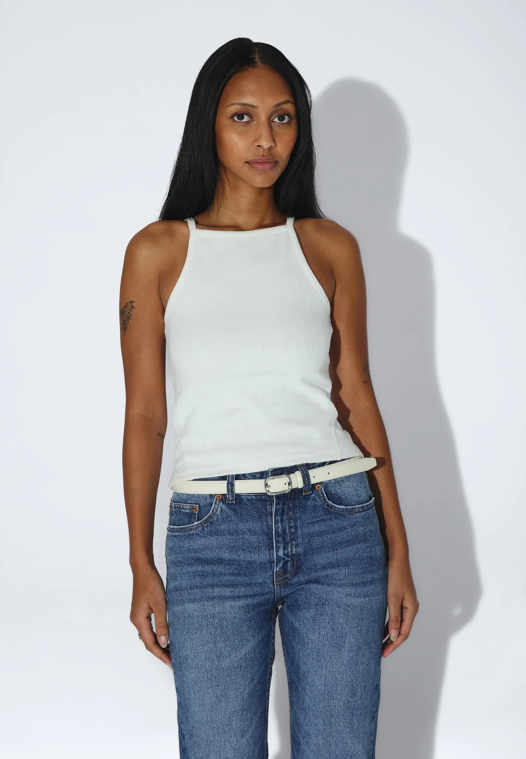 Liora Rib Top - Off White - Image 8