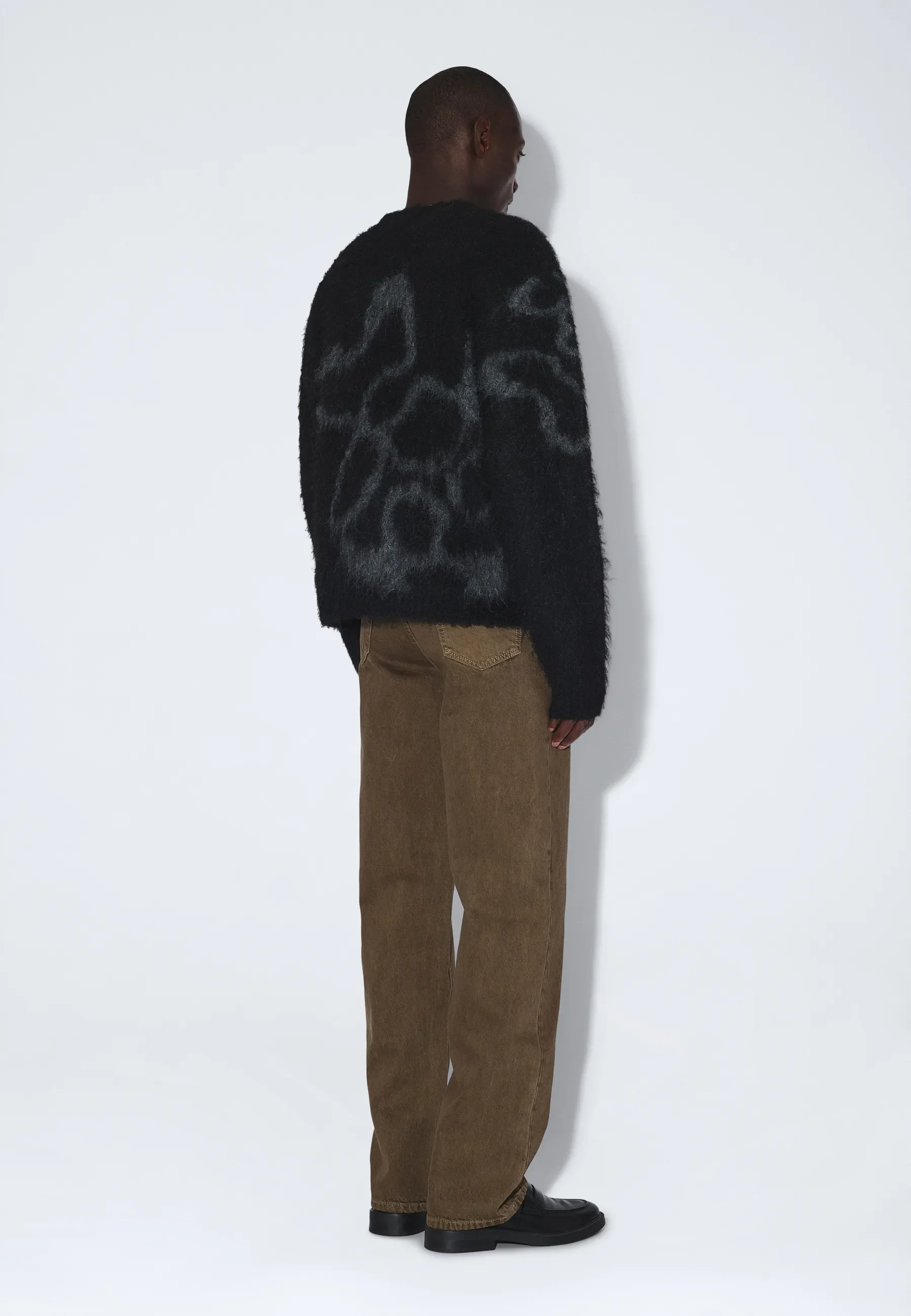 Mic Sweater - Black Grey Flower - Image 8