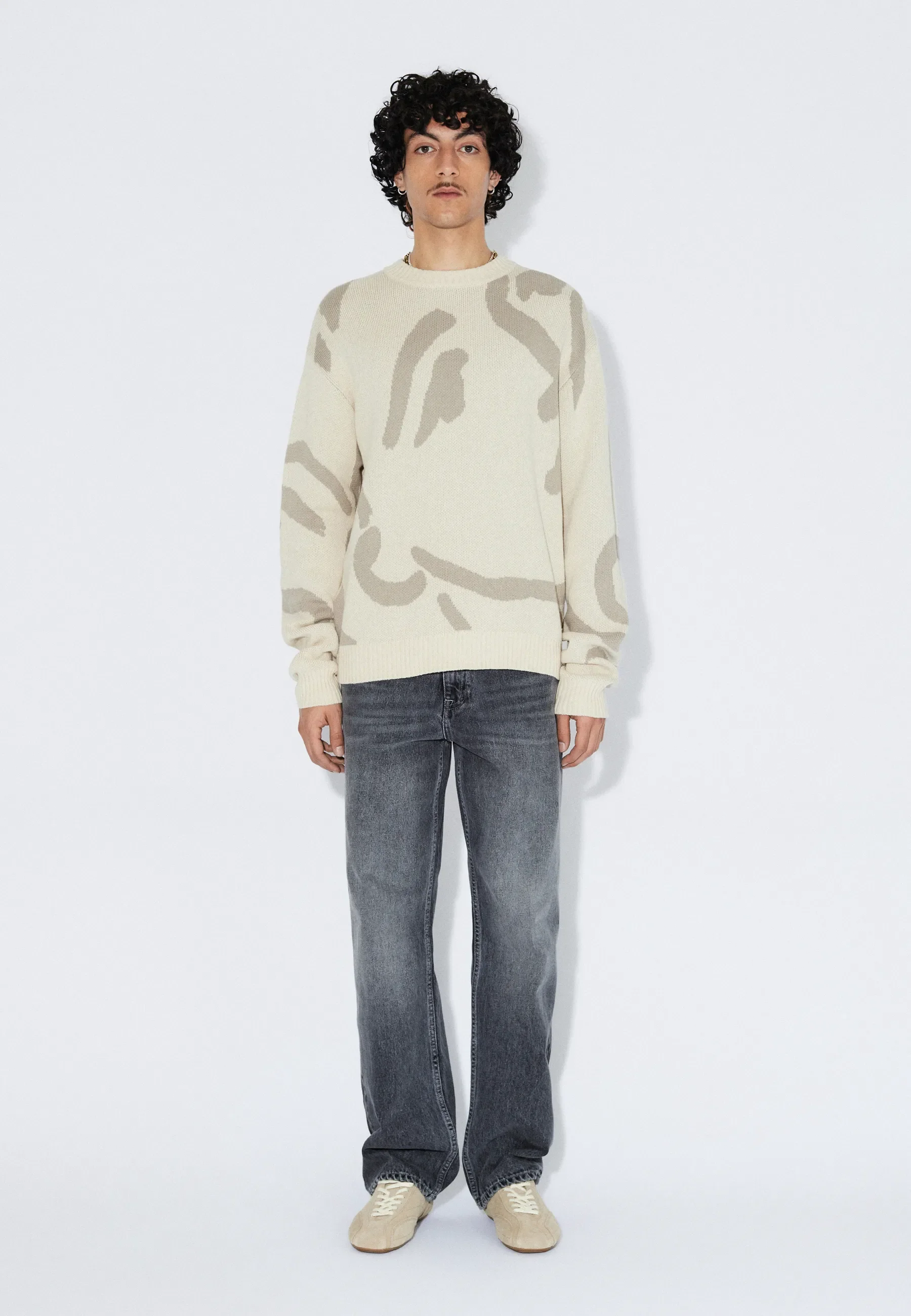 Mic Sweater - Ecru Big Draw - Image 2