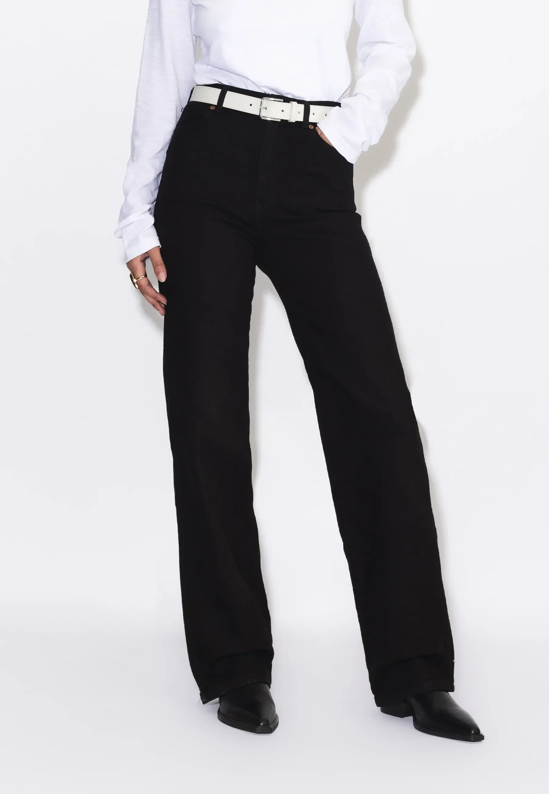 Moxy High Straight - Solid Black - Image 5