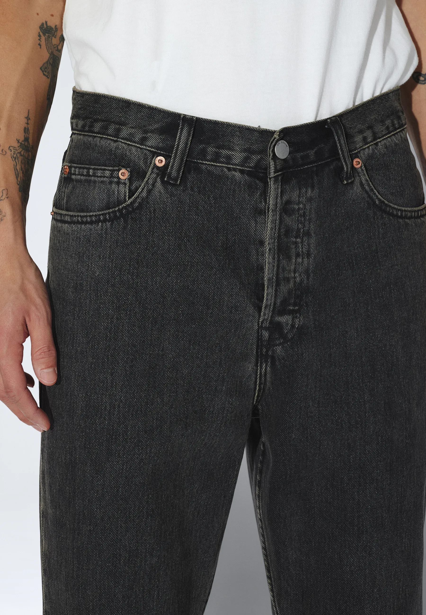 Rift Wide Bootcut - Aged Black - Image 8