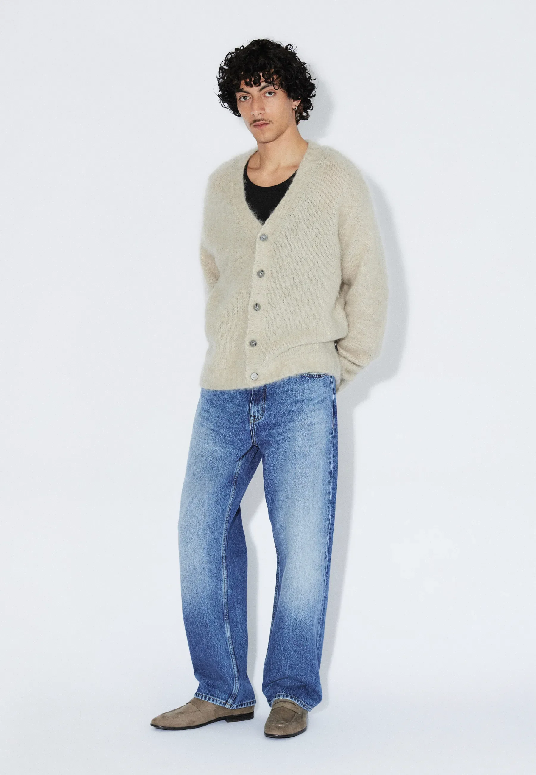 Tom Cardigan - Brushed Silver Lining - Image 3