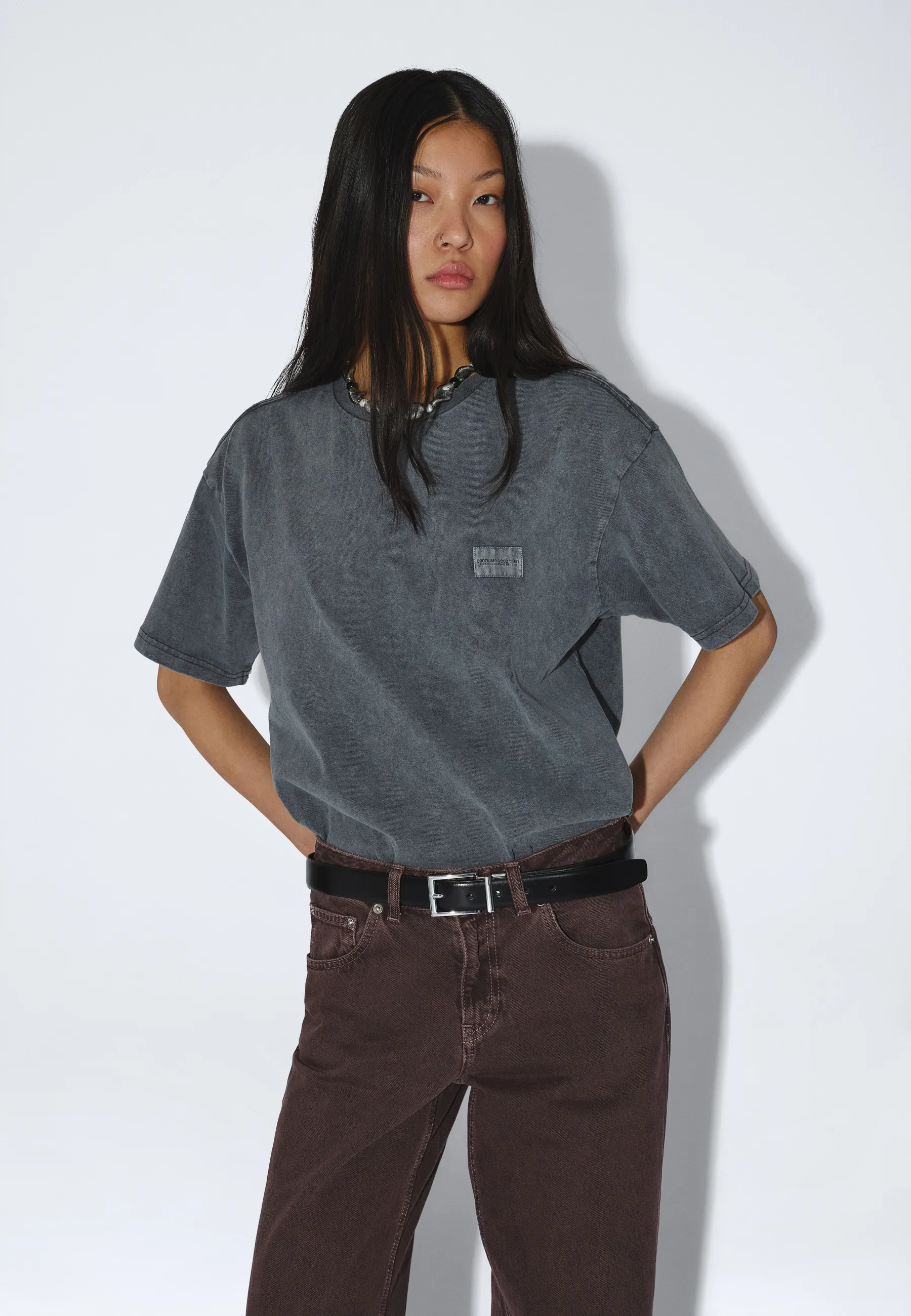 Trooper Tee - Grey Black Overdye - Image 12