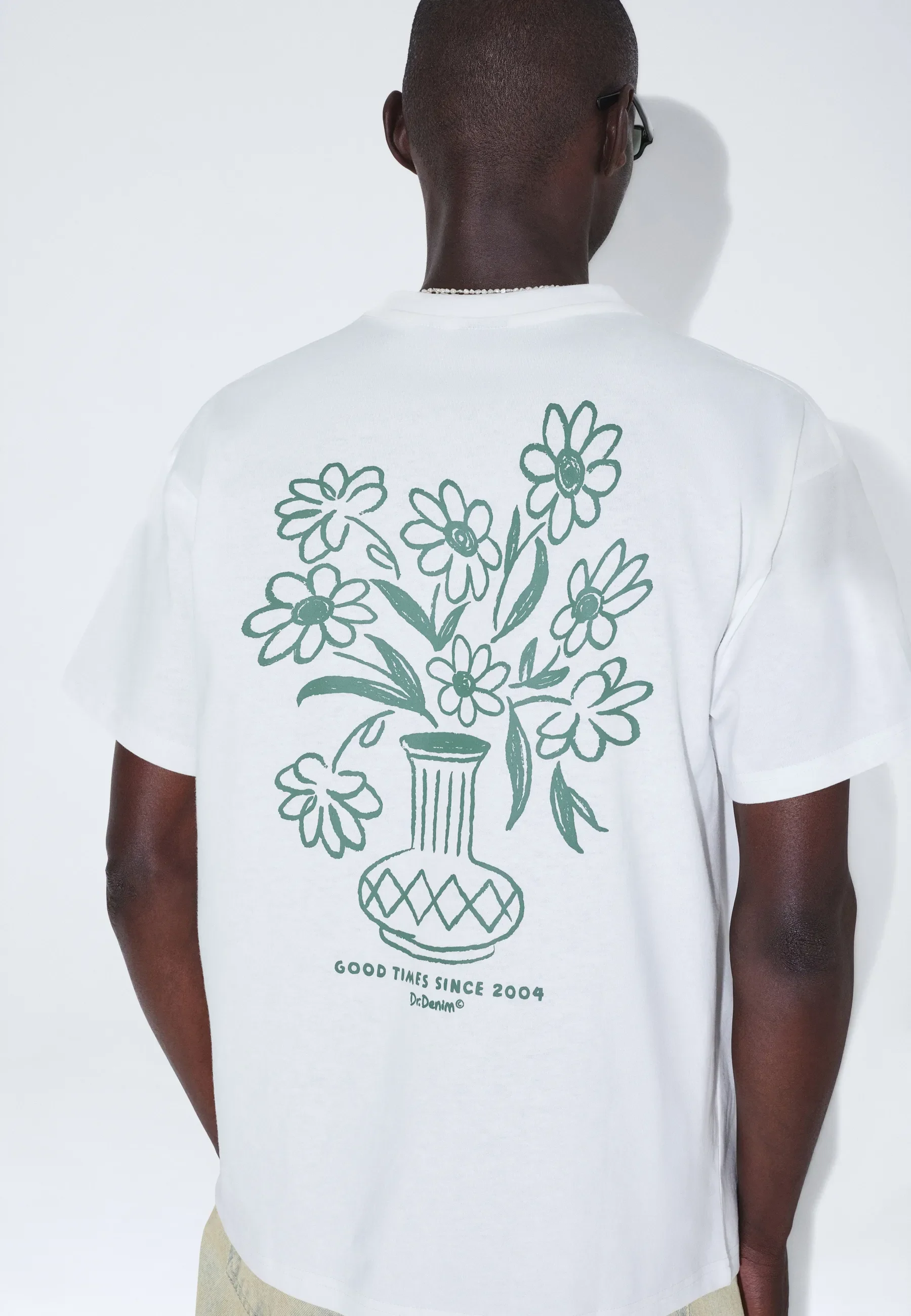 Trooper Tee - Off White Flower - Image 9