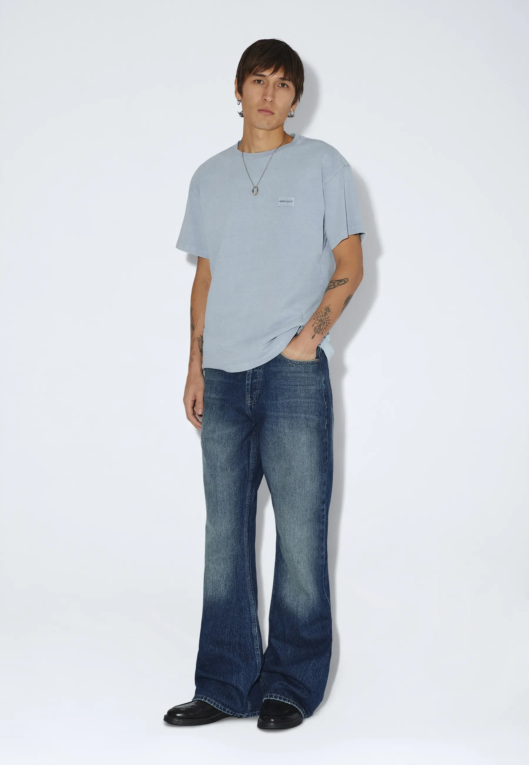 Trooper Tee - Washed Blue - Image 6