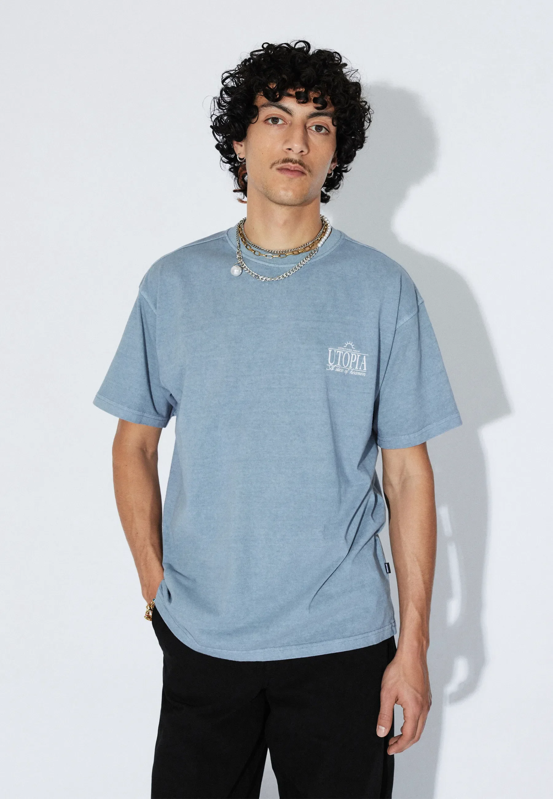 Trooper Tee - Washed Blue Utopia - Image 7