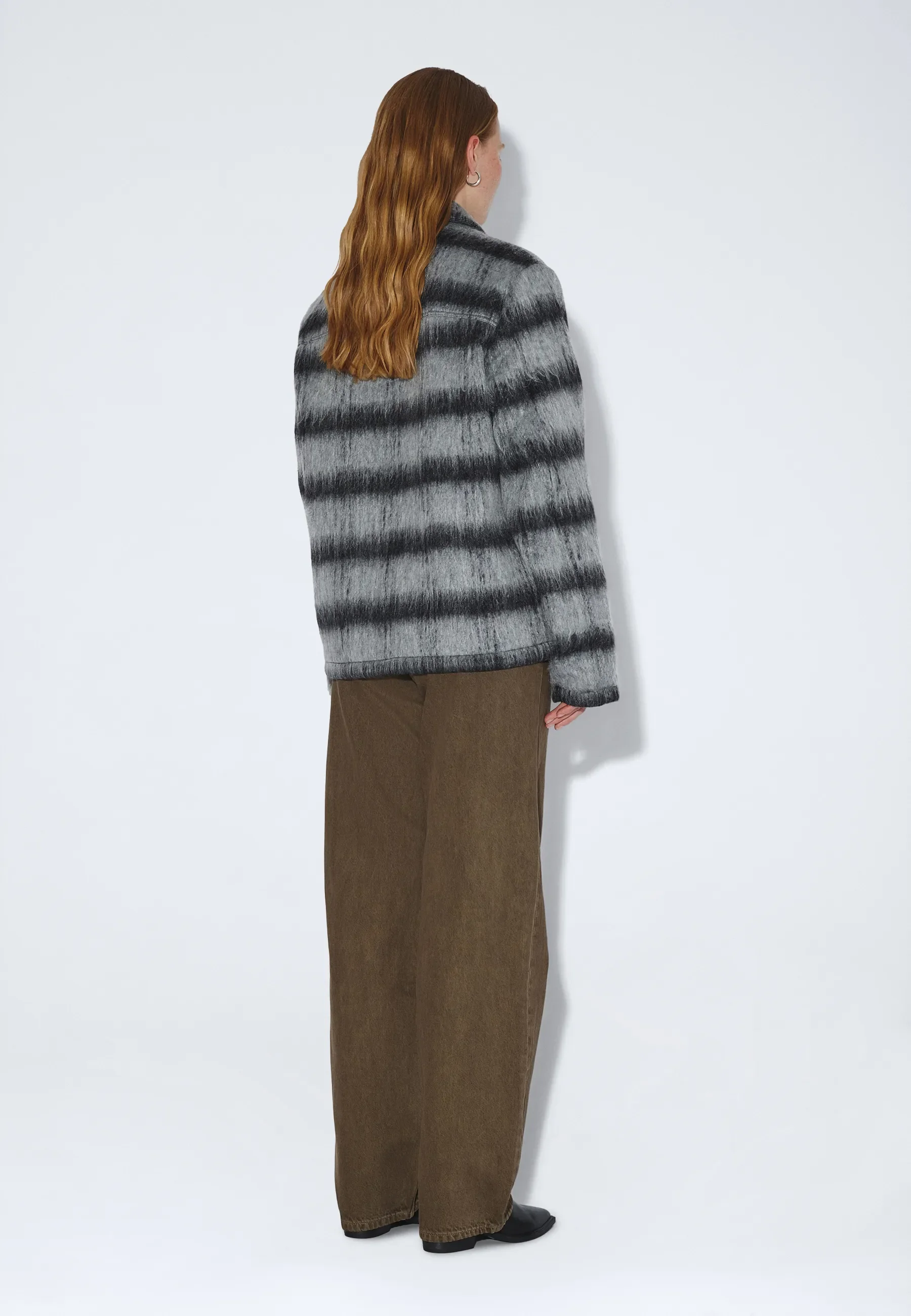 Warren Zip Jacket - Black Grey Check - Image 6