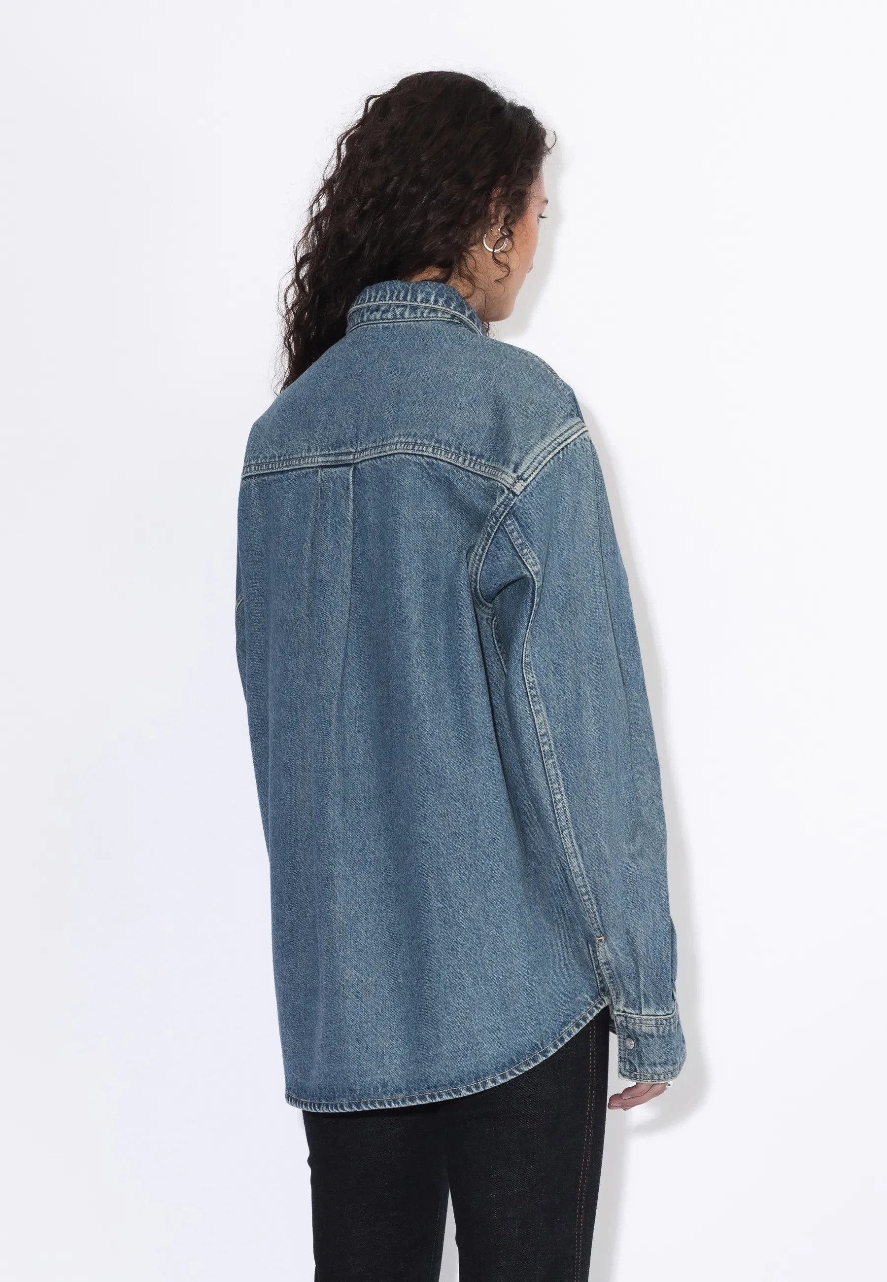 Wes Denim Shirt - Drift Sky Retro - Image 13