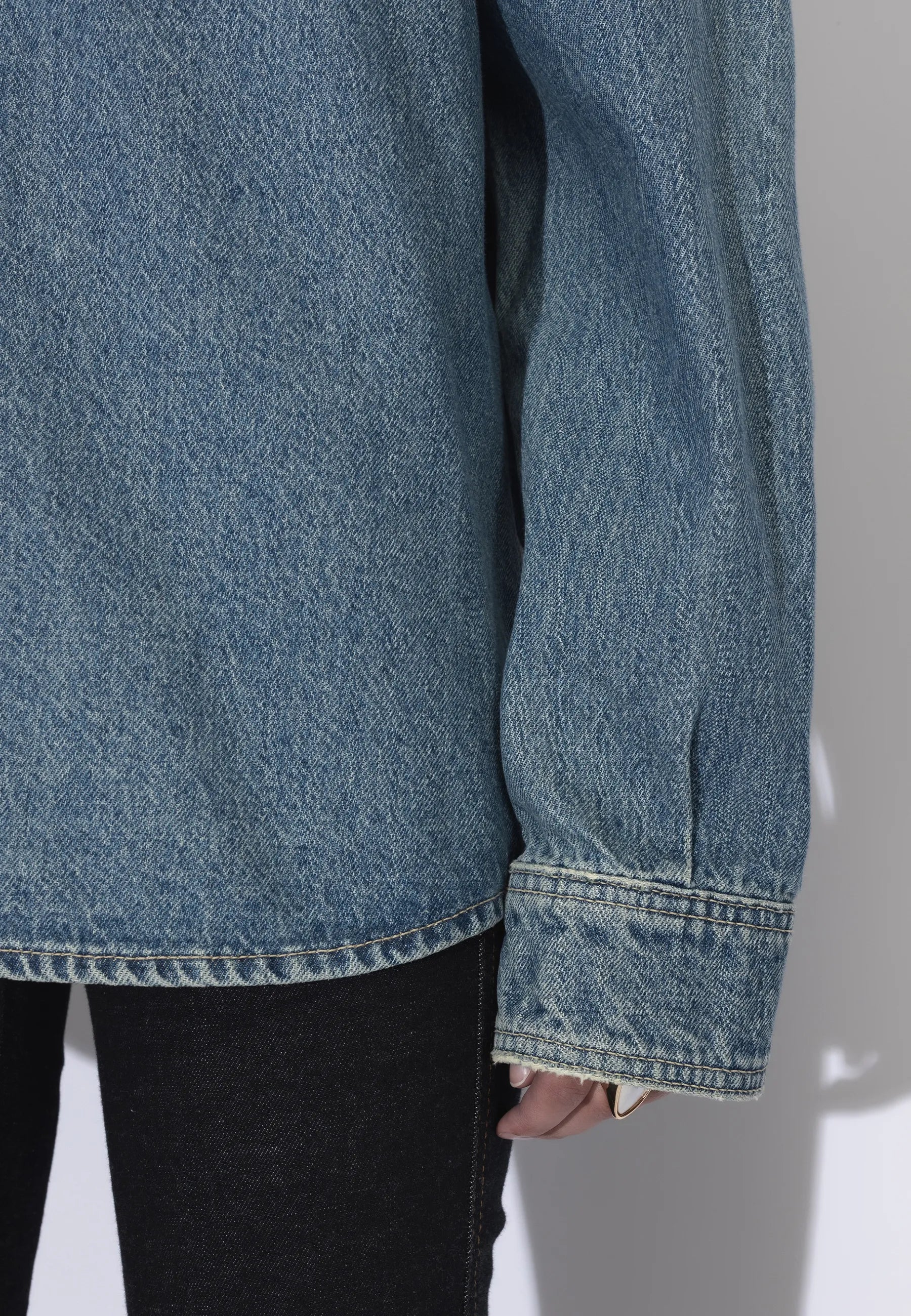 Wes Denim Shirt - Drift Sky Retro - Image 15