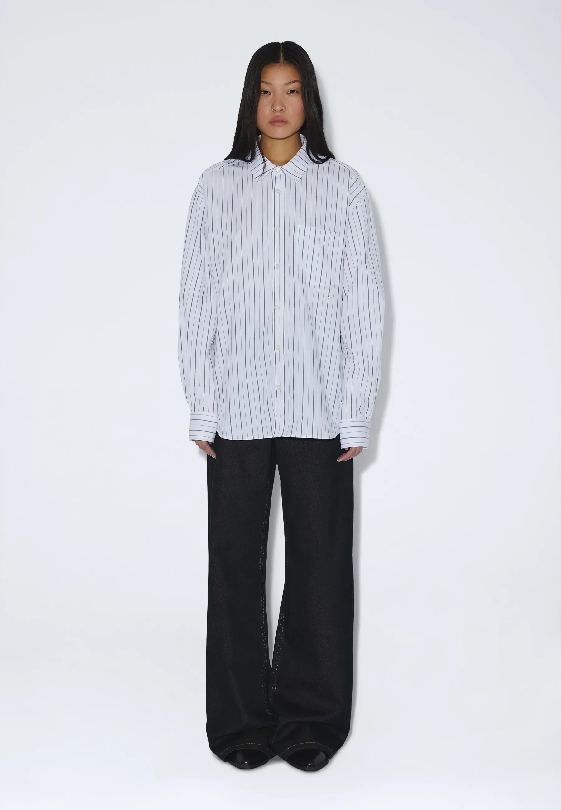 Wes Shirt - Ecru Tan Stripe - Image 2