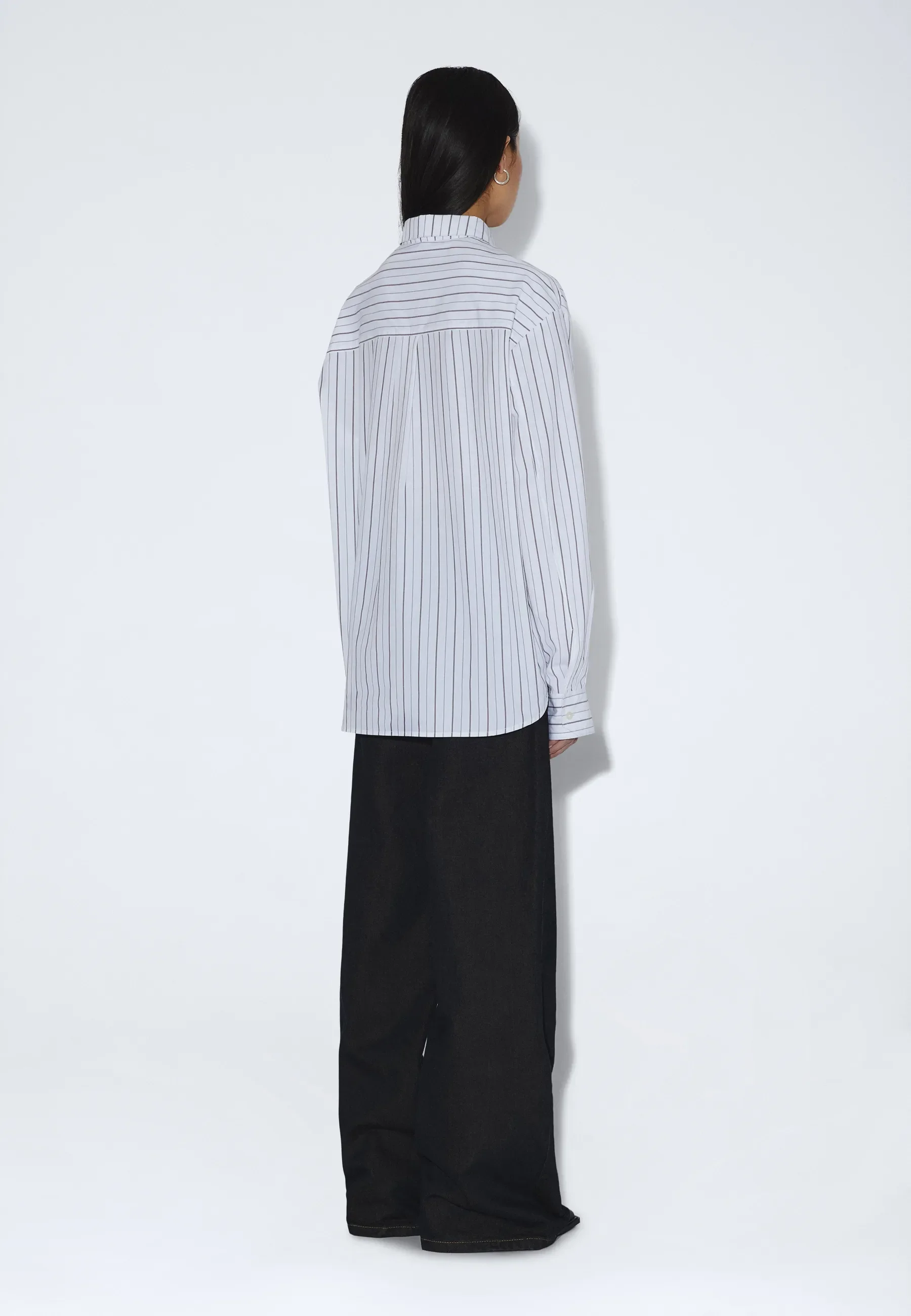 Wes Shirt - Ecru Tan Stripe - Image 8