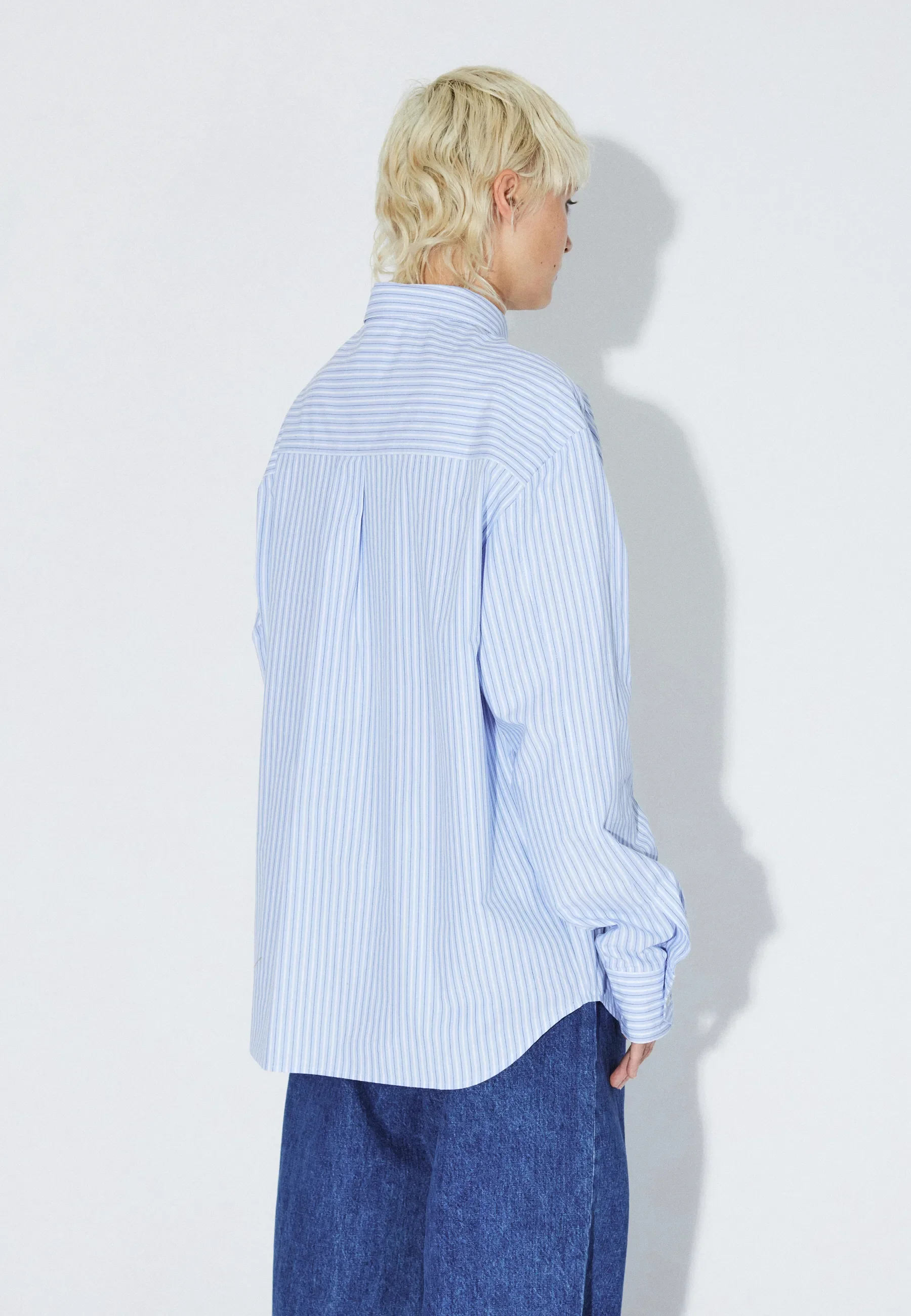 Wes Shirt - Lt Blue Stripe Draw - Image 13