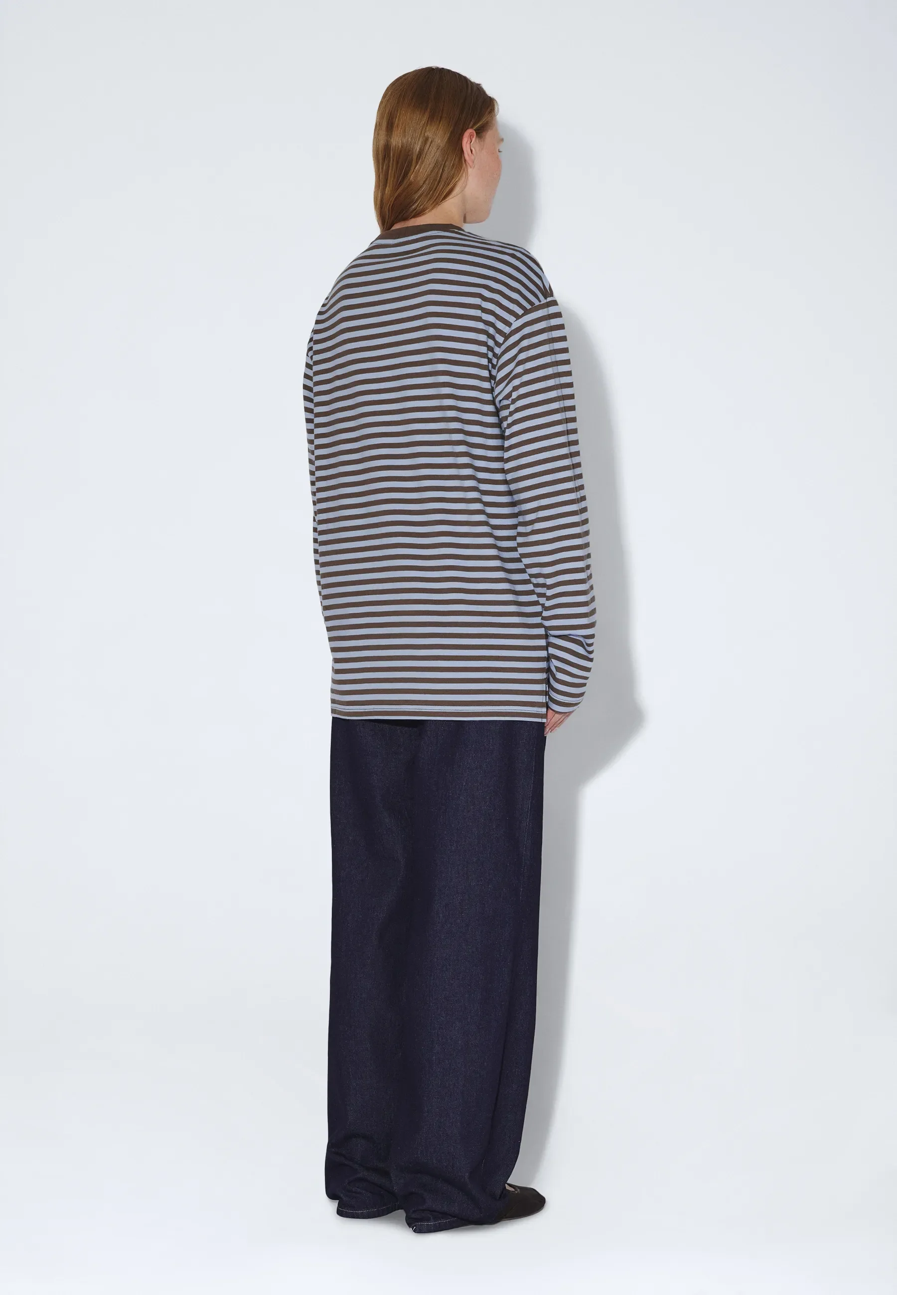 Wesley Longsleeve - Brown Blue Stripe - Image 9